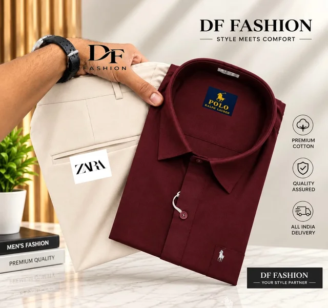 Stylish Formal Pant Shirt Combo - XXL, 30