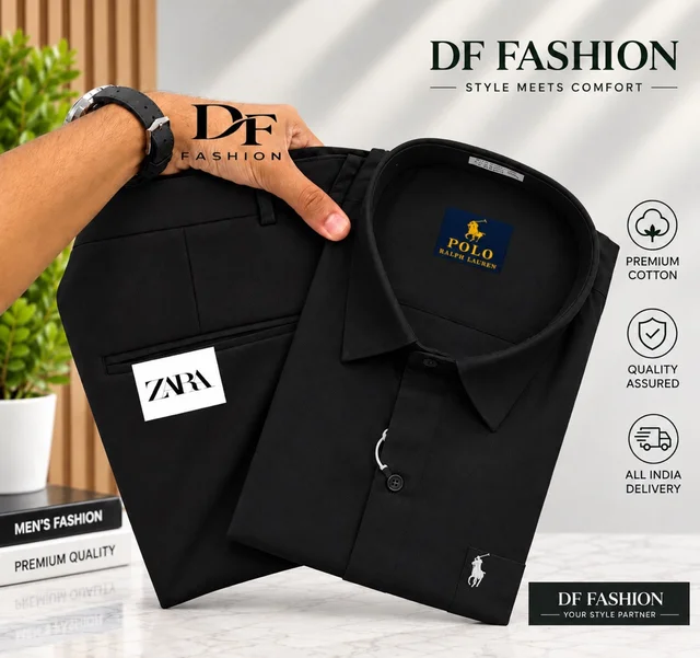 Stylish Formal Pant Shirt Combo - M, 28