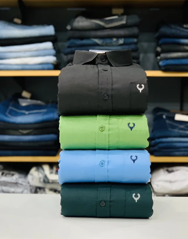 Allen Solly Plain Shirts (Pack of 4 Shirts) - 26x24x4, M-38