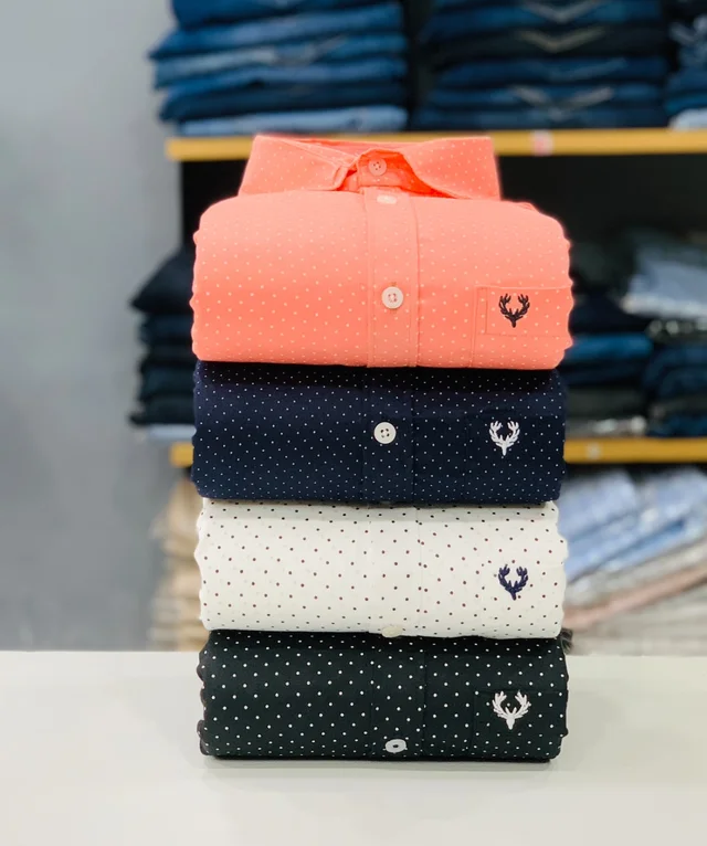 Allen Solly Dot Printed Shirt (Combo of 4pc)