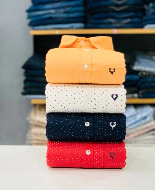 Allen Solly Dot Printed Shirt (Combo of 4pc)