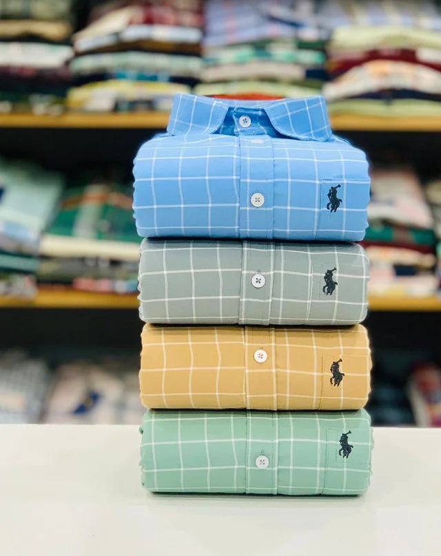 RL Polo Check Shirt (Combo Of 4pc)