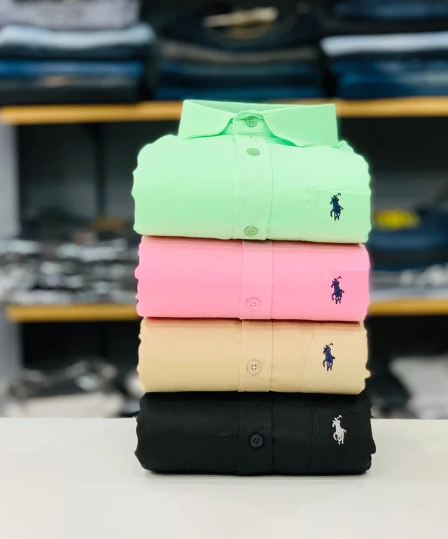 RL POLO Plain Shirt ( Combo Of 4pcs )
