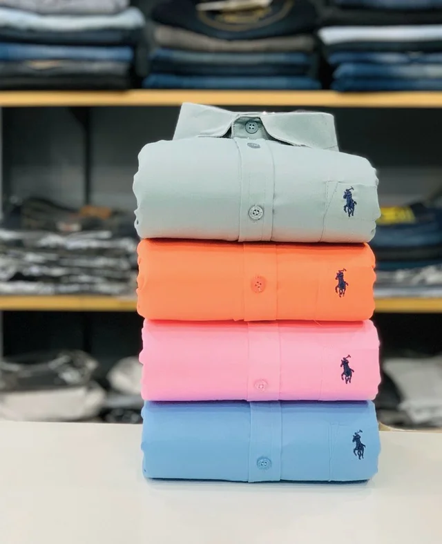 RL POLO Plain Shirt ( Combo Of 4pcs )
