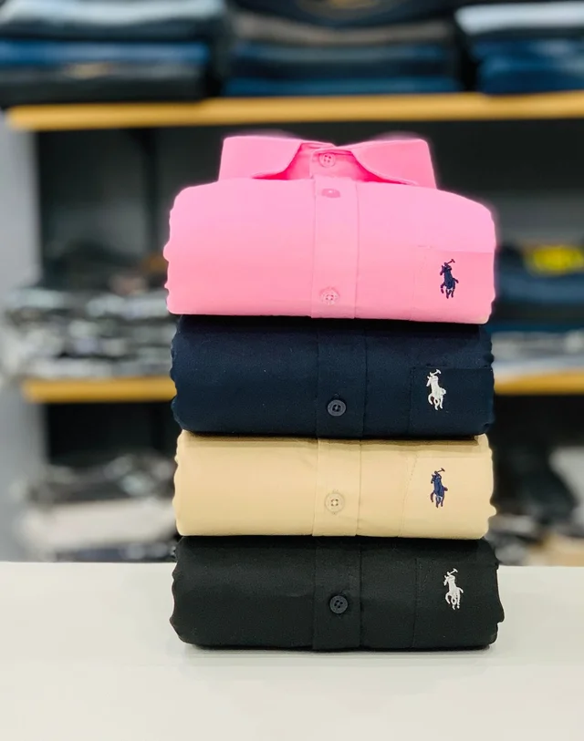 RL POLO Plain Shirt ( Combo Of 4pcs )
