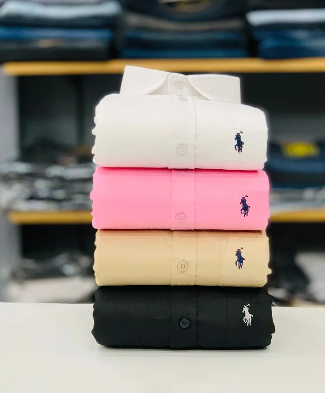 RL POLO Plain Shirt ( Combo Of 4pcs )