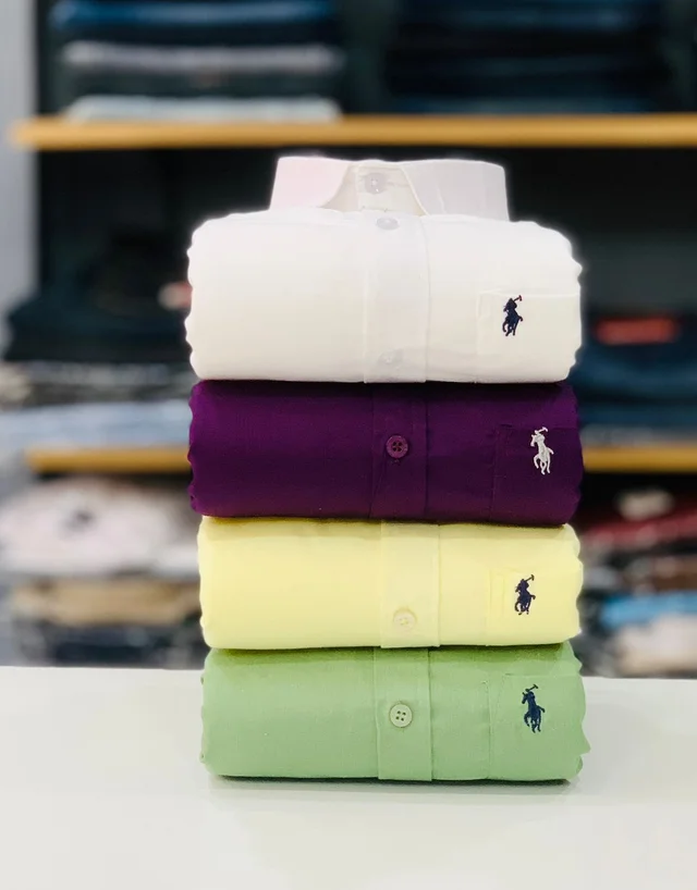 RL POLO Plain Shirt ( Combo Of 4pcs )
