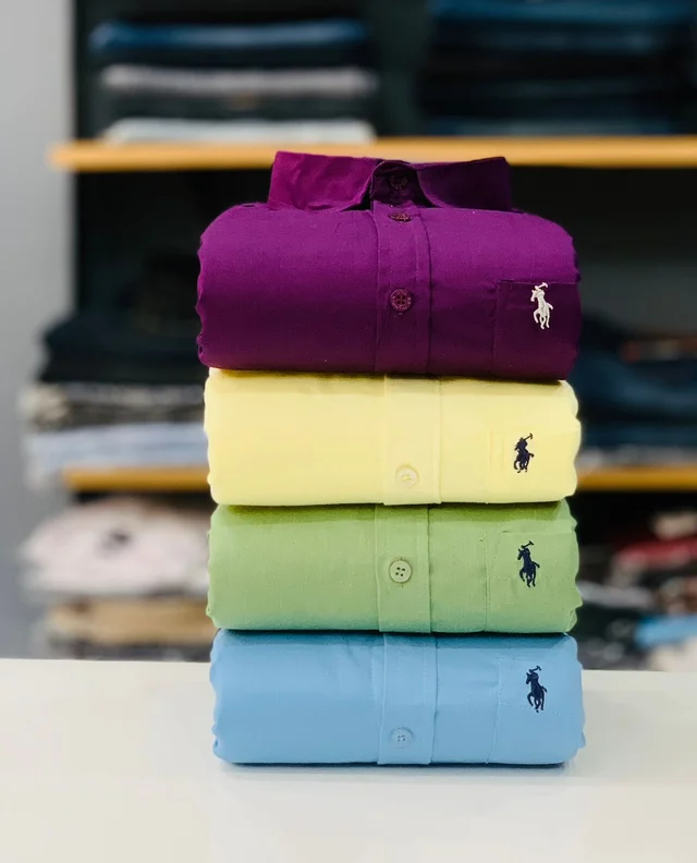 RL POLO Plain Shirt ( Combo Of 4pcs )