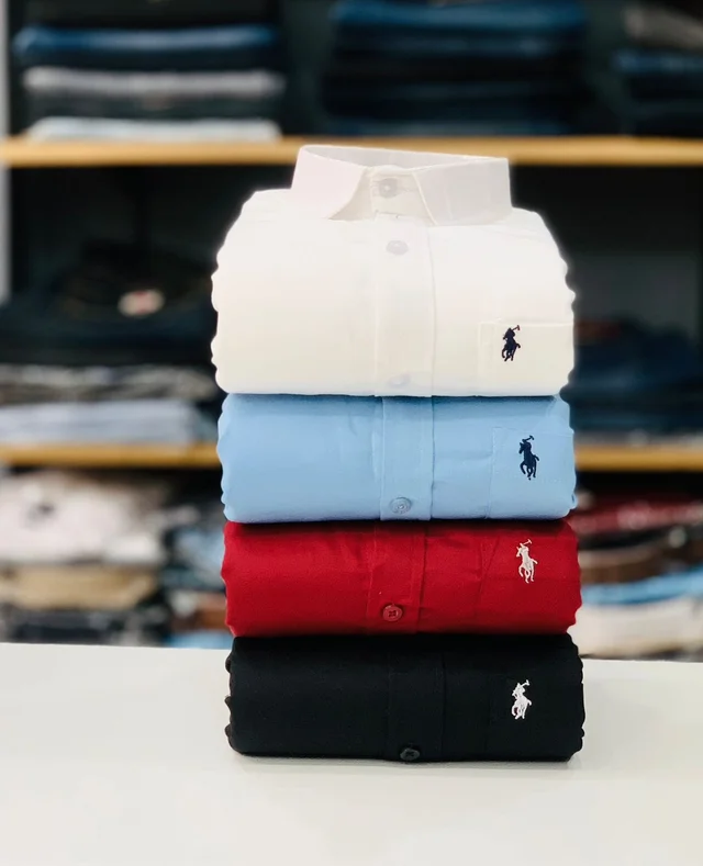 RL POLO Plain Shirt ( Combo Of 4pcs )