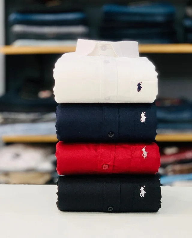 RL Polo Plain Shirts (Combo of 4pcs)