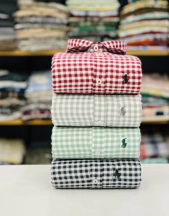 RL Polo Check Shirt (Pack of 4 Shirt) - M