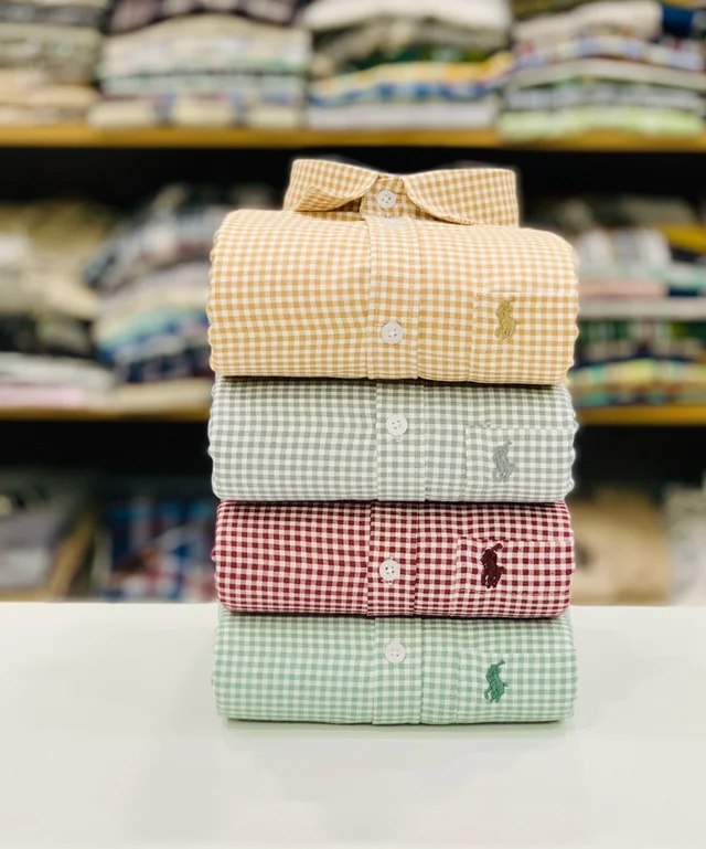 RL Polo Check Shirt (Pack of 4 Shirt) - L