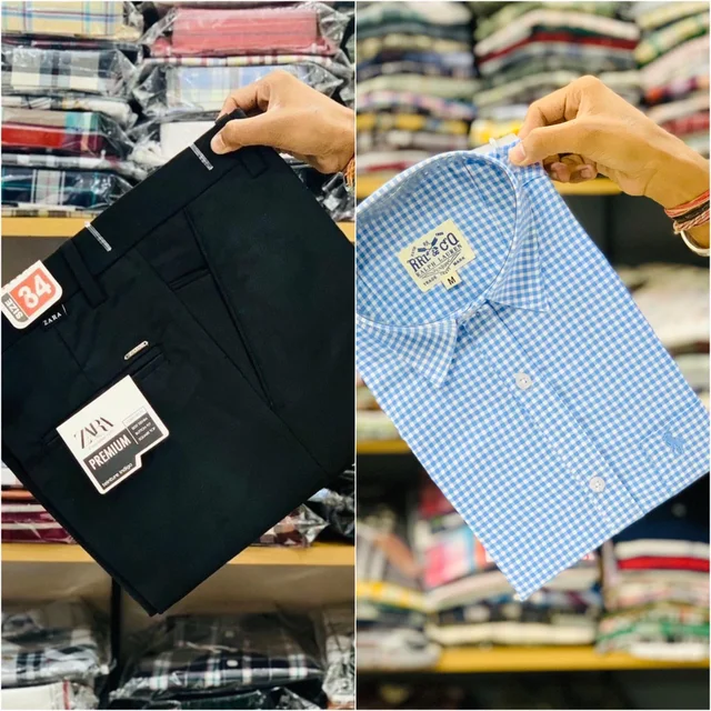 Trending Pant Shirt Combo Offer - L, 34