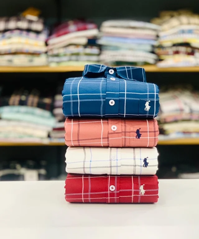 RL Polo Check Shirts (Pack of 4 Shirt) - Xl