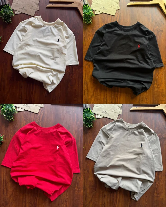 RL Polo Plain T Shirt (Pack Of 4pc) - M 38
