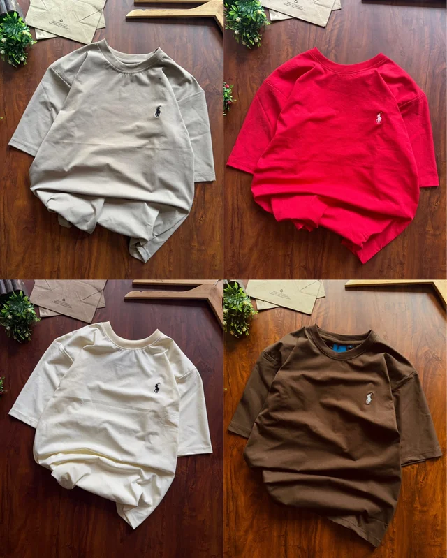 RL Polo Plain T Shirts (Pack Of 4pc) - XXL 44