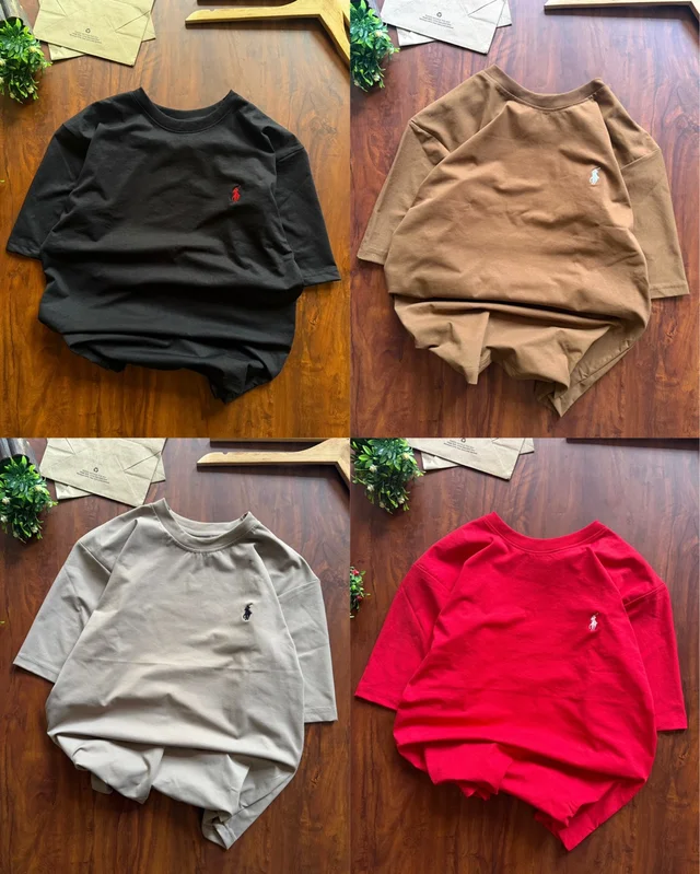 RL Polo Plain T Shirts (Pack Of 4pc) - L 40