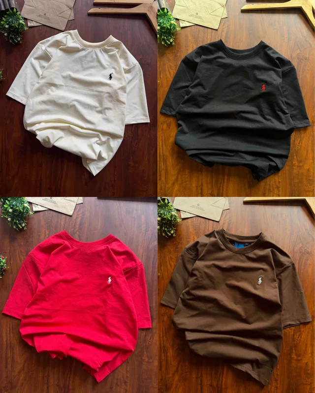 RL Polo Plain T Shirts (Pack Of 4pc) - M 38