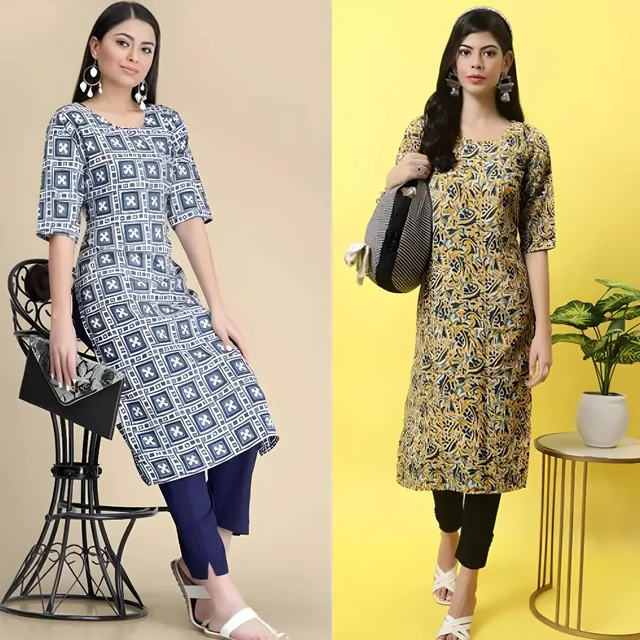 New Combo Kurti For Women On Lowest Price & Best Qulity - Black, XL