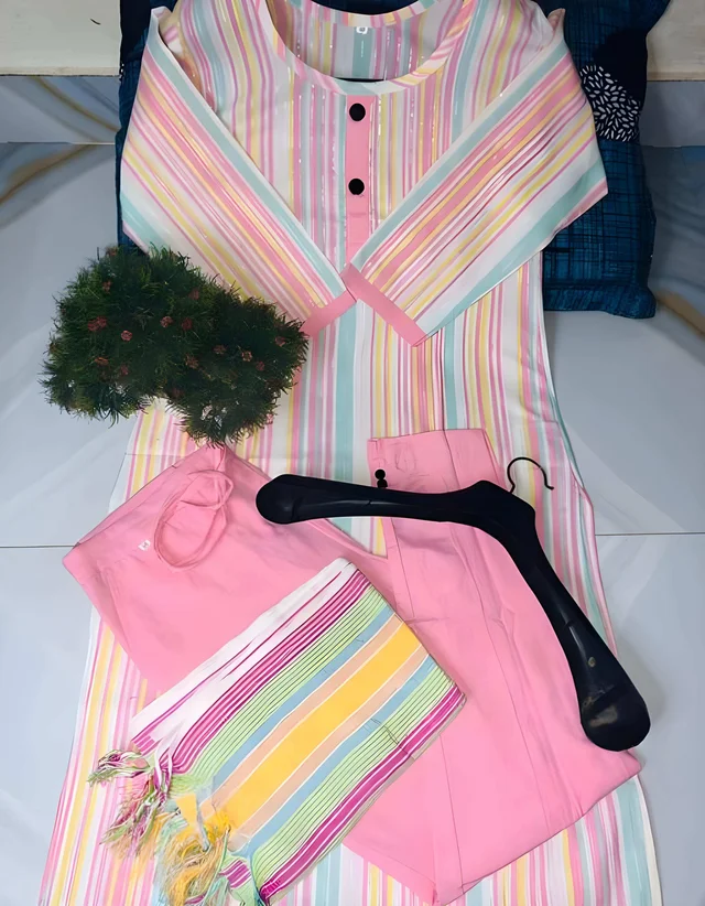 Khadi cotton kurti - Persian Pink, M