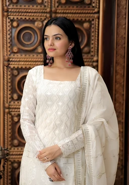 Zara Kurti Set Combo - White, L