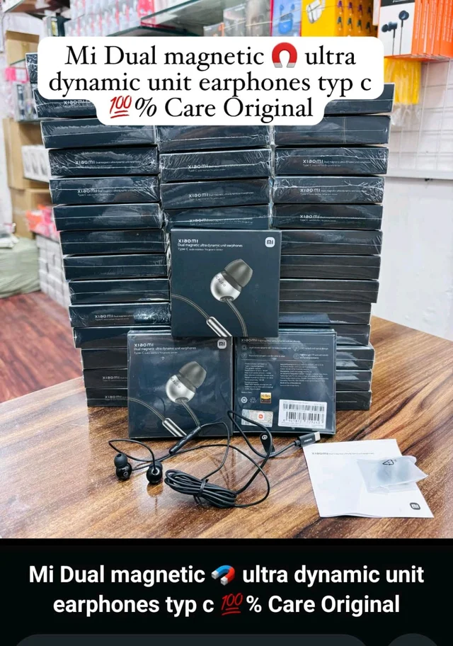 Mi Dual Magnetic 🧲 Ultra Dynamic Unit Earphones Type c 💯 Original