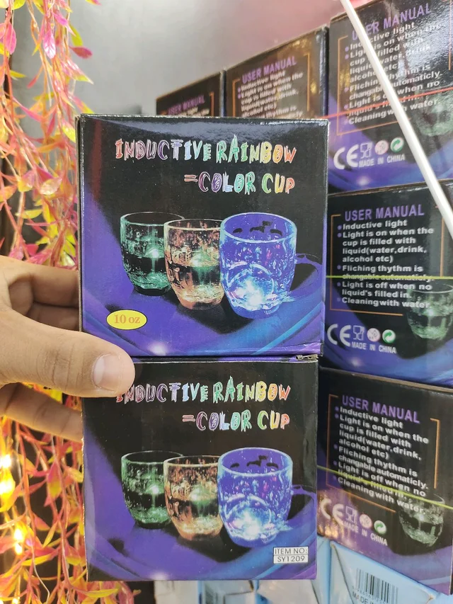 Inductive Rainbow Color Cup 💡light 🕯️