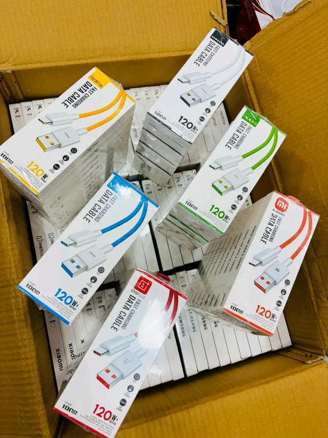 Oppo/Vivo/Mi/Onle Plus/Realme Mix Brand 120w Cable