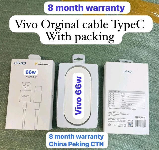 Vivo Type C 💯⚡ Original Cable - Vivo 66W