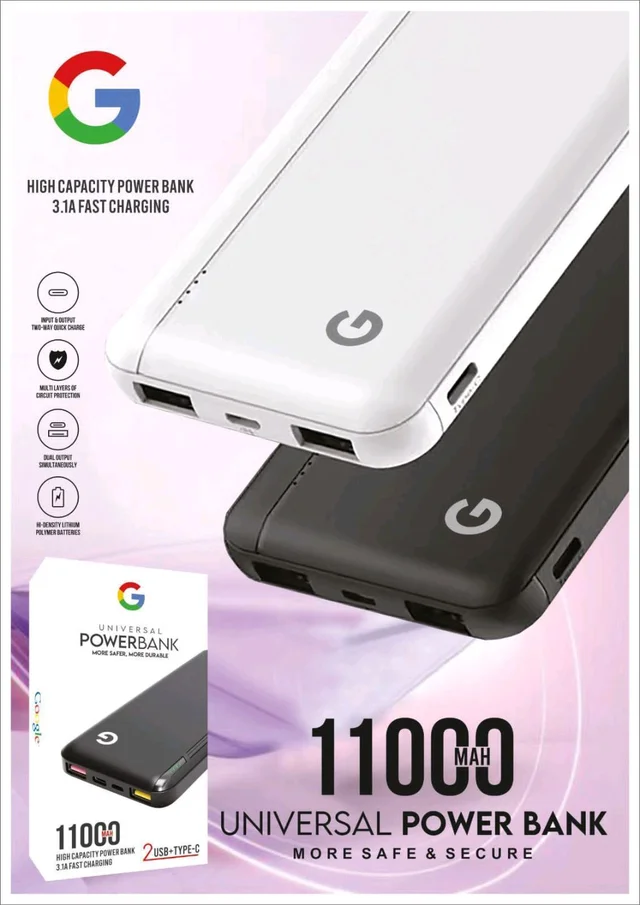 Google 11000 mah power bank Heavy Quality power bank Available best price