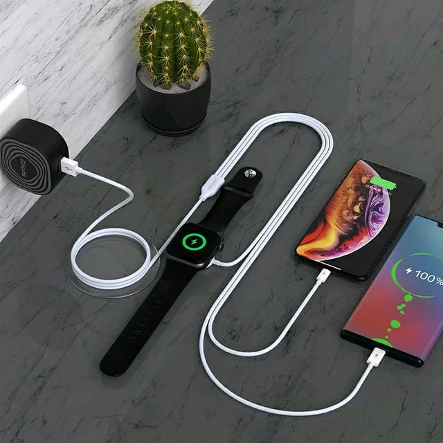 HB Plus BRAND 3 in 1 cable usb to watch + typ c + iphone*