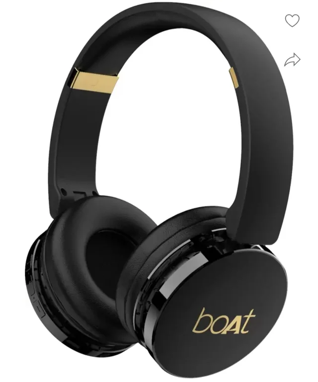 Boat Rockerz 370 Bluetooth Headset, On Ear, Black