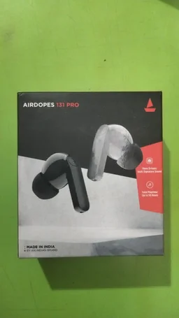 Boat boAt Airdopes 131 Pro TWS Earbuds with Environmental Noise Cancellation Technology (IPX5 Water Resistant, ASAP Charge, Black)
