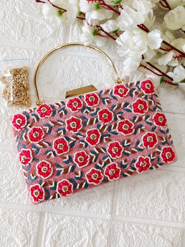 Luxe Editions Festive Clutch - Mauve Pink