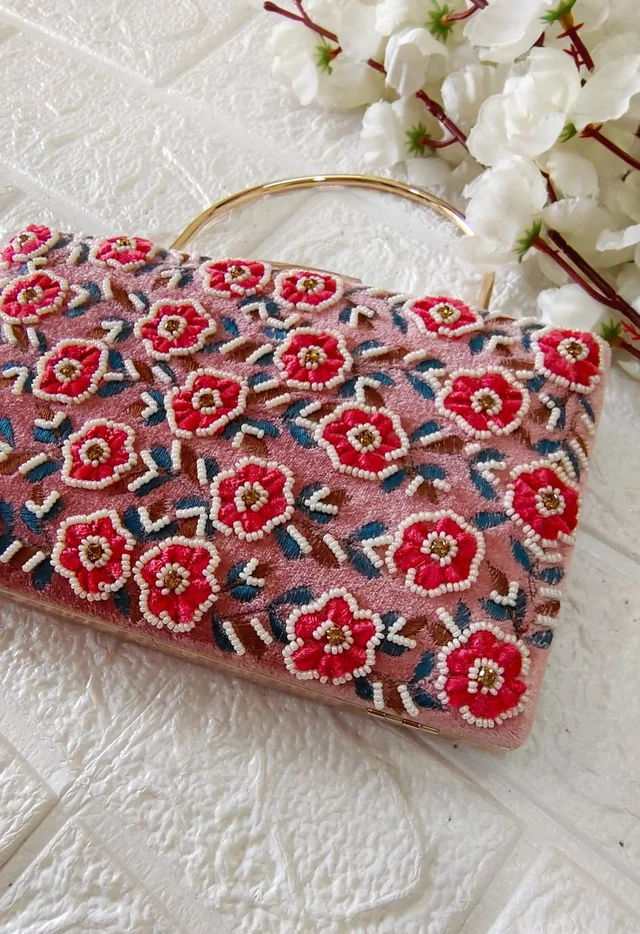 Luxe Editions Festive Clutch - Mauve Pink