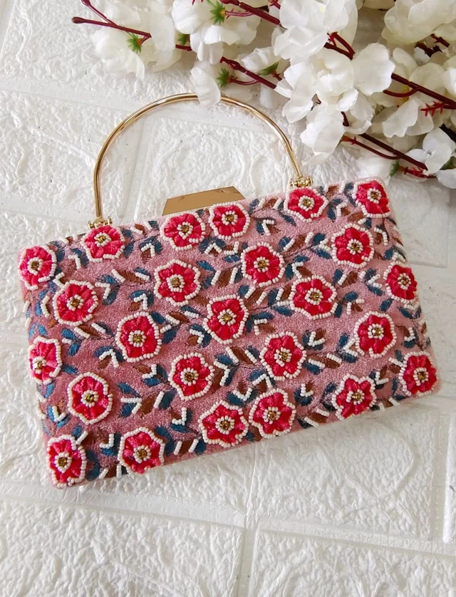 Luxe Editions Festive Clutch - Mauve Pink
