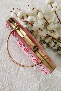 Luxe Editions Festive Clutch - Mauve Pink