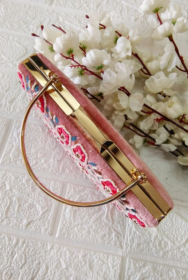 Luxe Editions Festive Clutch - Mauve Pink