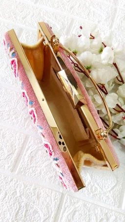 Luxe Editions Festive Clutch - Mauve Pink