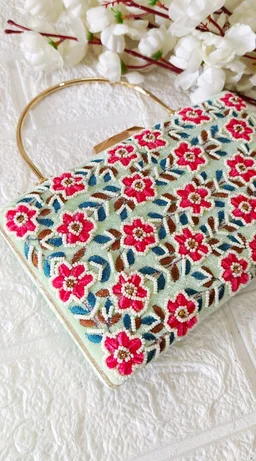 Luxe Editions Festive Clutch - Pastel Green