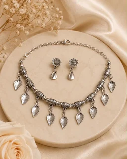 Beautiful German Silver Choker Sets - Style1