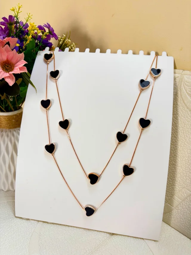 Stylish Layered Western Necklaces - heart