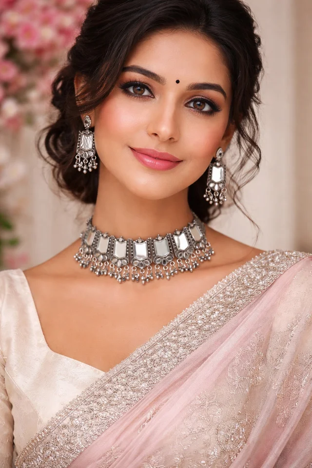 SheeshMahal Noor Choker Set - multi