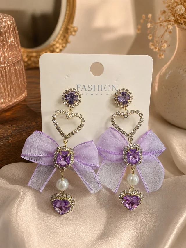 🌸*Heart of Lilac Danglers* 🌸