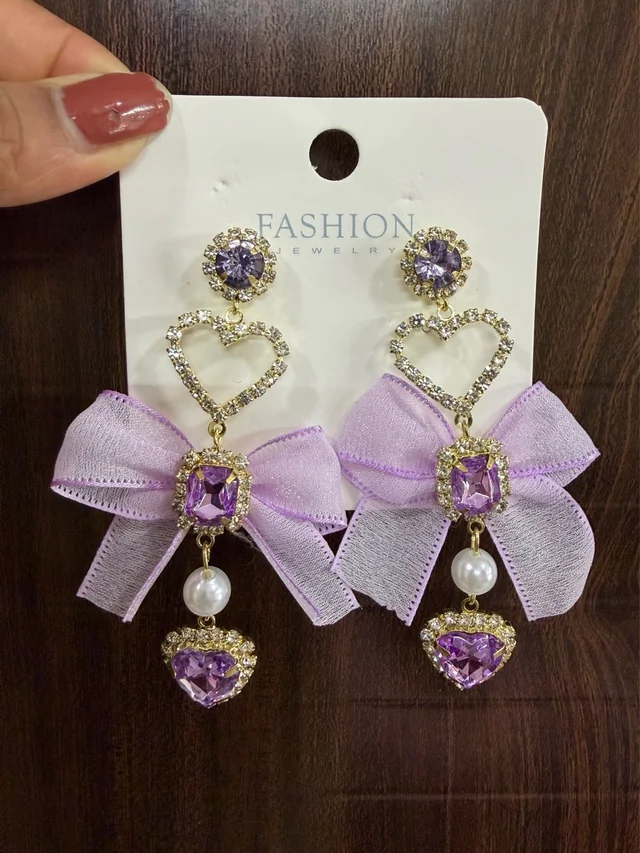 🌸*Heart of Lilac Danglers* 🌸