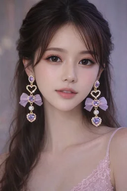 🌸*Heart of Lilac Danglers* 🌸