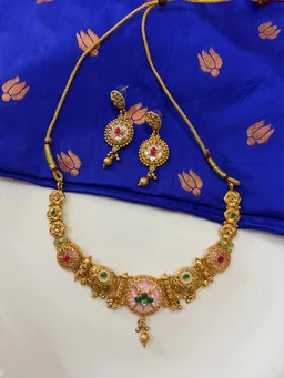 🌸*Regal Pink Stone Traditional Set* 🌸