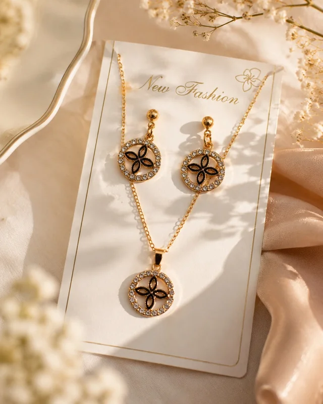 *Stylish Pendant Sets | Elegant Everyday Sparkle* ✨ - Round
