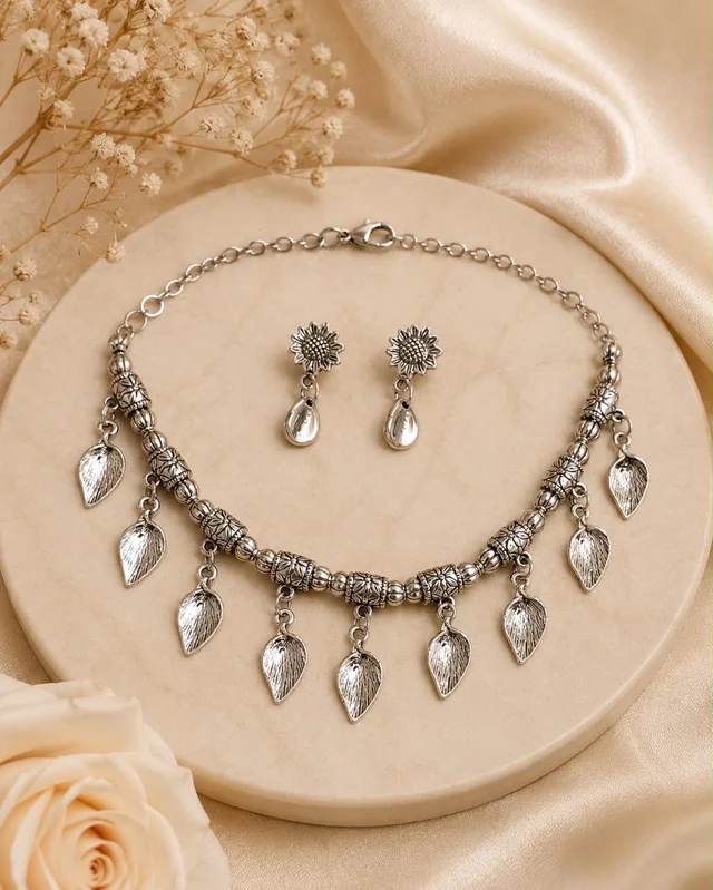 Beautiful German Silver Choker Sets - Style2