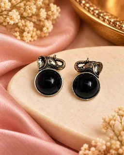 Royal Elephant Stone Stud Earrings ❤️🐘 - Red